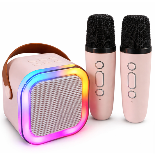 Portable Karaoke machine with Two Wireless Microphones for Singing