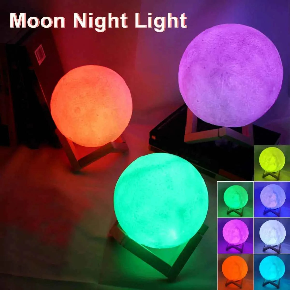 RGB Moon Lamp